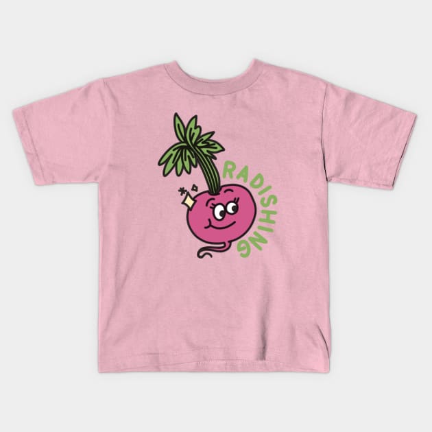 You Look Radish-ing - Bad Radish Pun Kids T-Shirt by sombreroinc